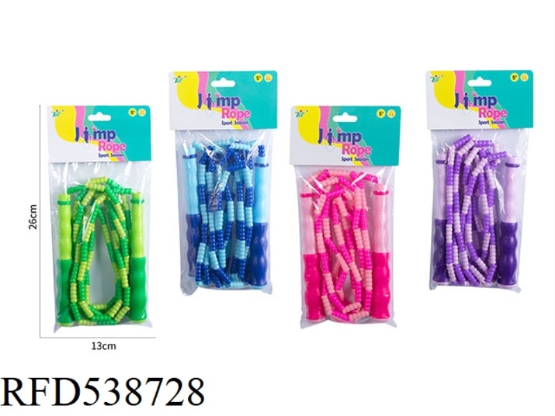RUBBER HANDLE BEAD JUMP ROPE