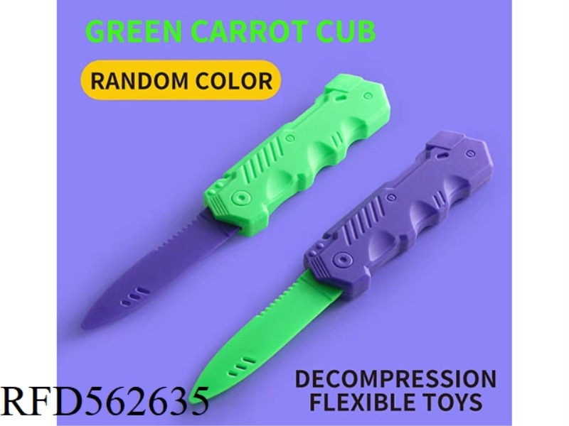 DECOMPRESS RETRACTABLE SPRING TURNIP KNIFE