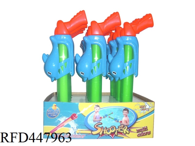 TRANSPARENT TUBE DOLPHIN WATER CANNON 12PCS