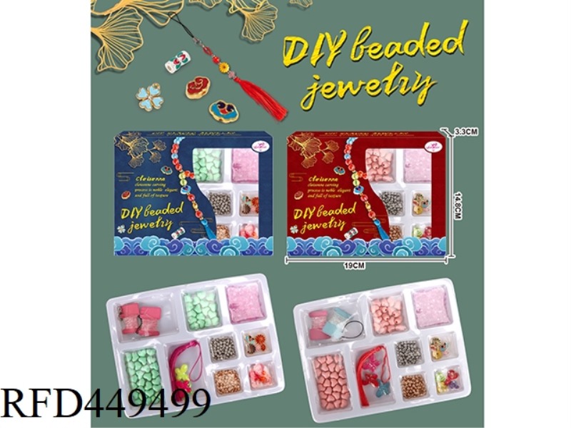 TWO ASSORTED DIY BEADS (CLOISONNE ACCESSORIES)