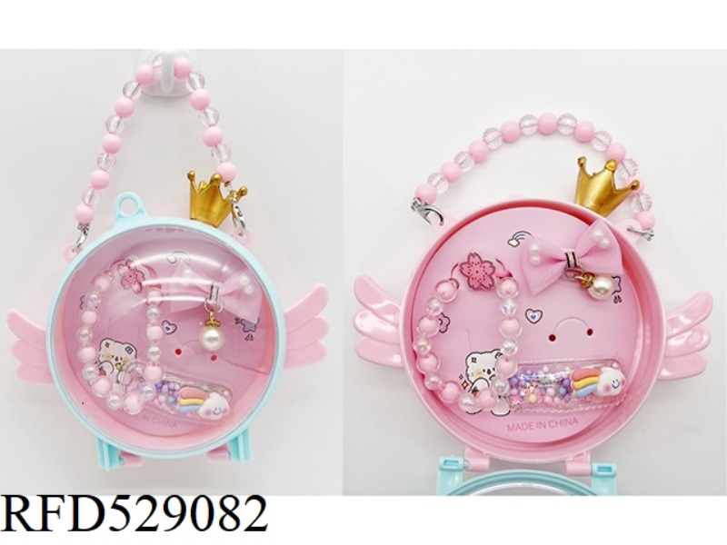 GIRL'S ACCESSORIES ANGEL HAND CASE SET (BRACELET + HAIRPIN + RING)