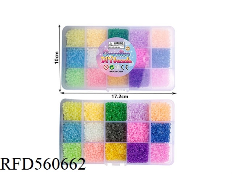 LARGE 15 GRAM RICE BEADS (FROSTED LUMINOUS)