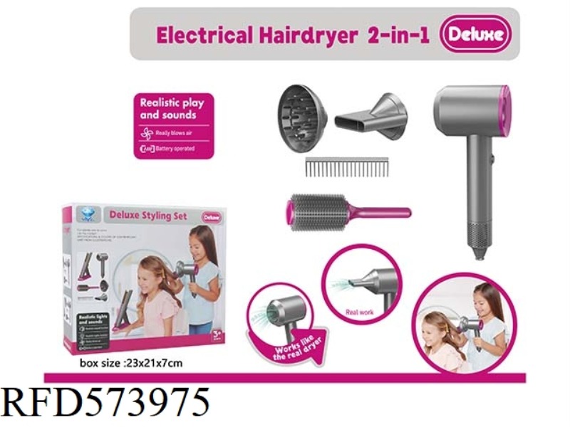 DRESSING SET ELECTRIC HAIR DRYER (LIGHT AND SOUND)