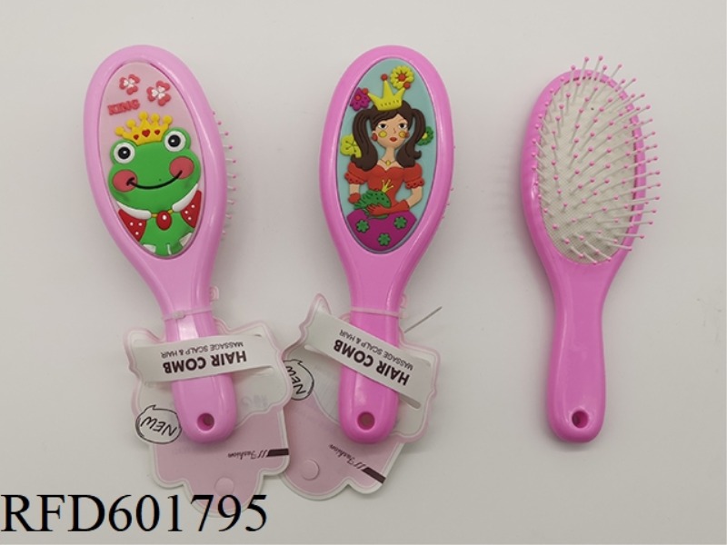 MASSAGE COMB FROG WITH PRINCESS