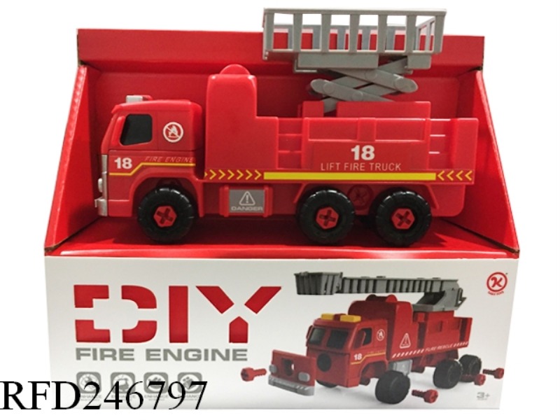 DIY FIRE TRUCK WITH MUSIC 3 IN 1