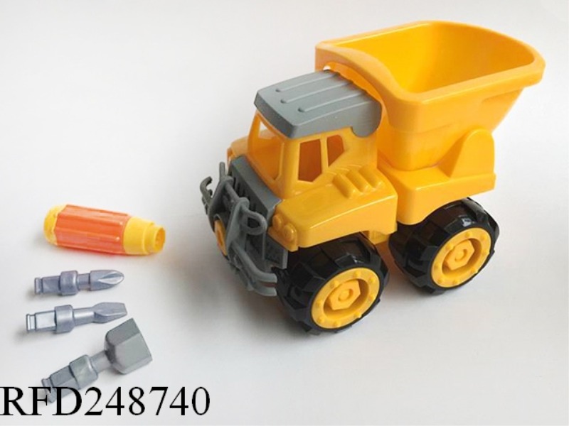 DISASSEMBLY AND DUMP TRUCK