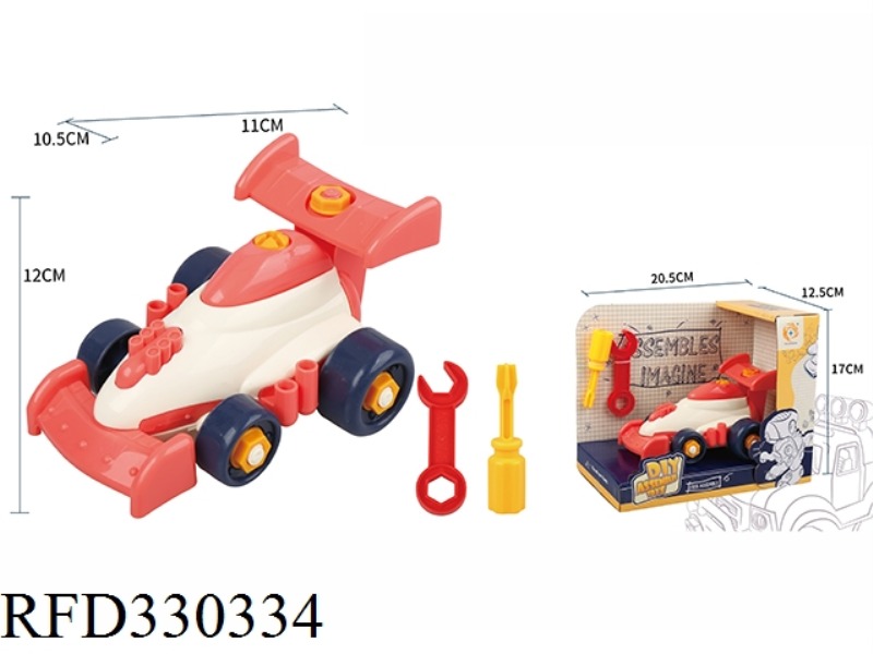 DISASSEMBLY AND ASSEMBLY OF PUZZLE FORMULA CAR