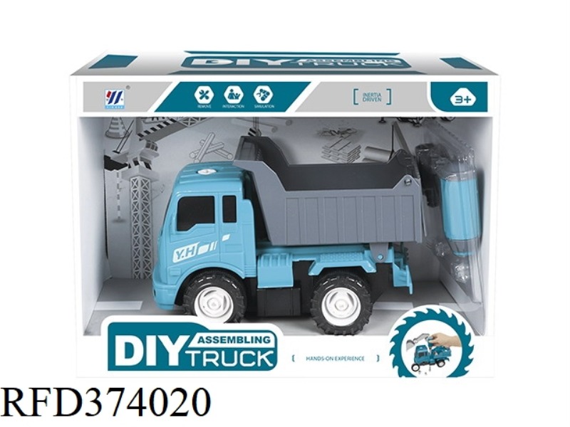 DIY DUMP TRUCK INERTIAL DISASSEMBLY AND ASSEMBLY ENGINEERING VEHICLE
