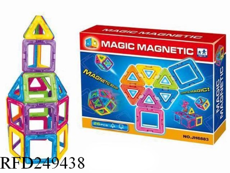 HUNDRED VARIABLE MAGNETIC PIECE BUILDING BLOCK (26PCS)