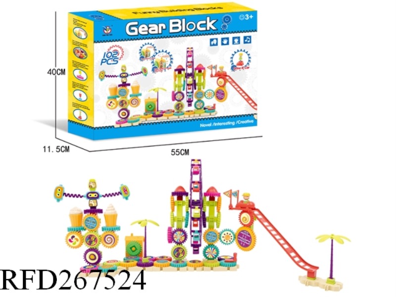 B/O BUILDING BLOCK WITH MUSIC 102PCS