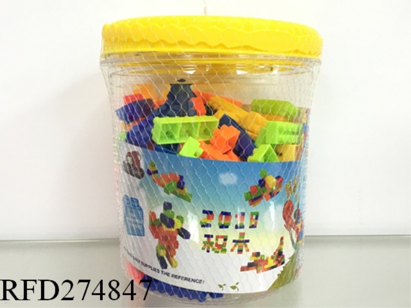 WORLD MAP EDITION BARRELED PUZZLE 2# BLOCKS MULTI-COLOR MIXED PACKAGE WEIGHING 300G (215PCS+)