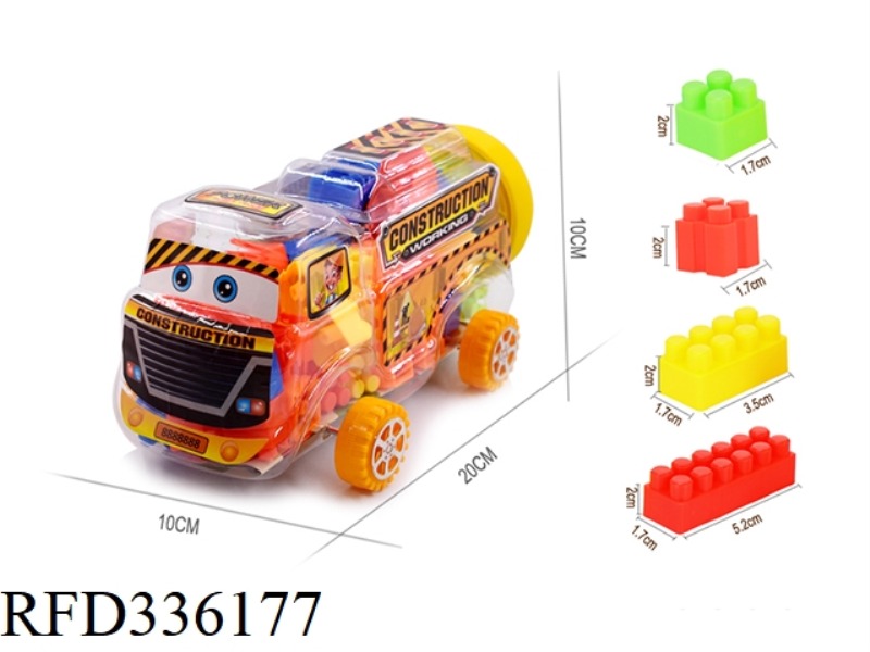 100 GRAMS OF CANNED BLOCKS FOR MINI CONSTRUCTION TRUCK (35PCS+)
