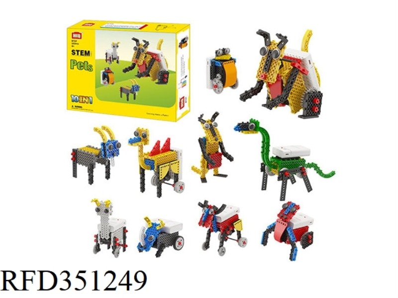 10 IN 1 ELECTRIC ANIMAL SERIES 153 PIECES