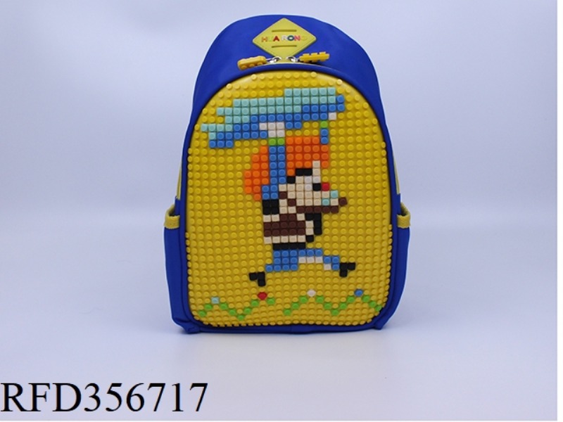 PUZZLE BACKPACK (BLUE
YELLOW)