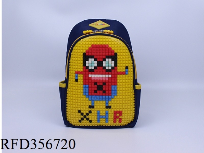 PUZZLE BACKPACK (BLACK
YELLOW)