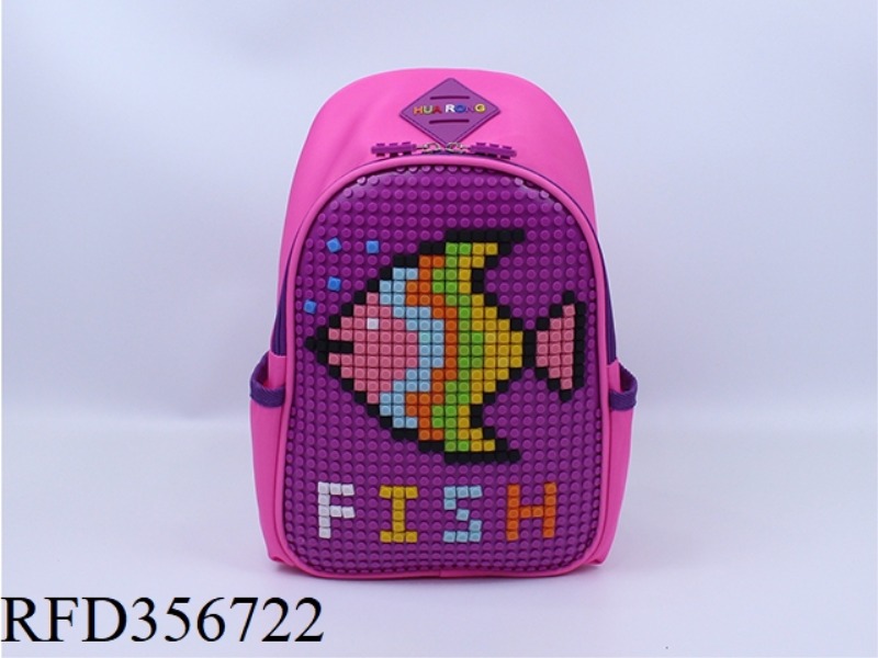 PUZZLE BACKPACK (RED
PURPLE)