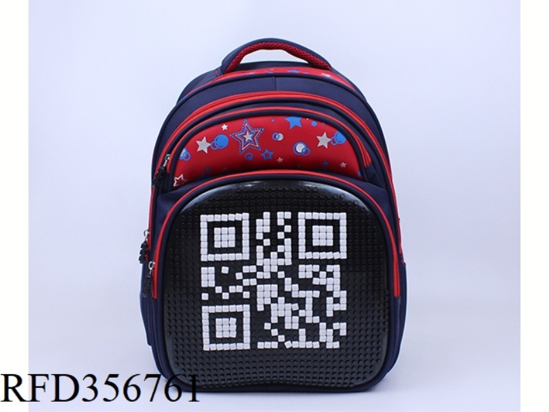 PUZZLE BACKPACK (RED
BLACK)