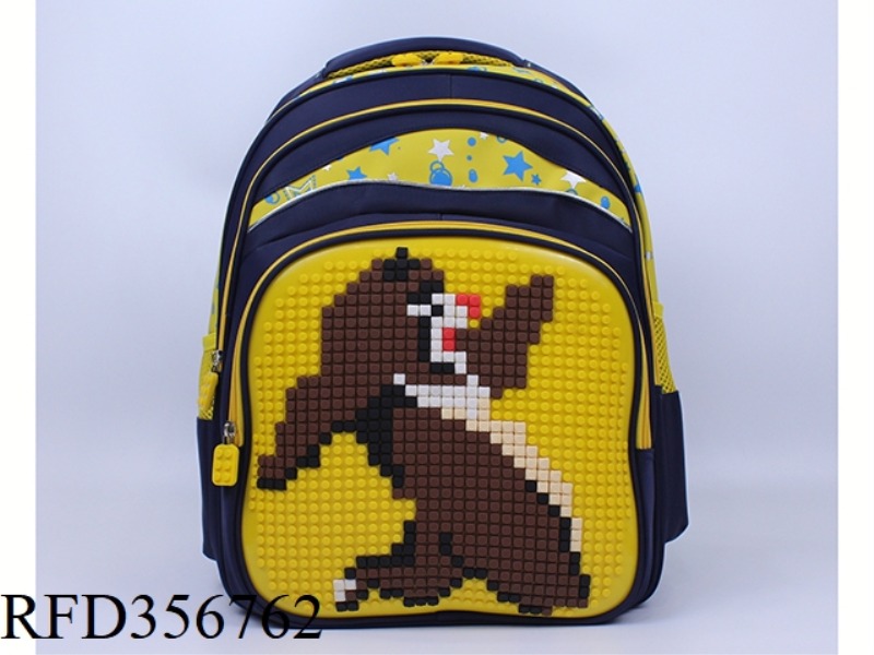 PUZZLE BACKPACK (BLACK
YELLOW)