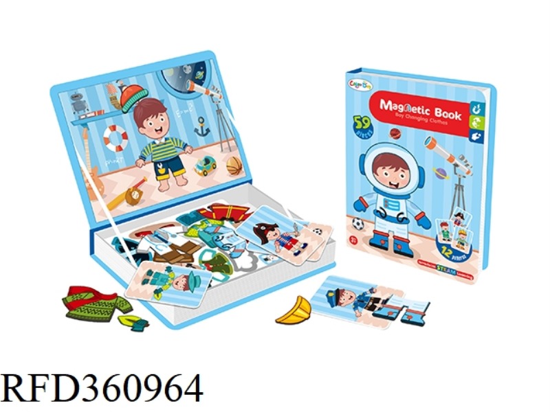 MAGNETIC BOOK-BOY CHANGING CLOTHES