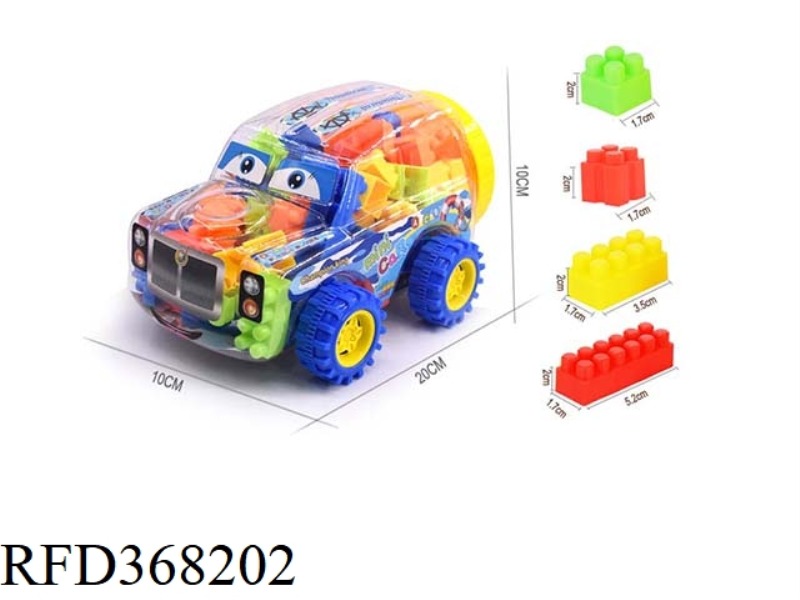 MILITARY VEHICLE CANNED BUILDING BLOCKS 140G (80PCS+)