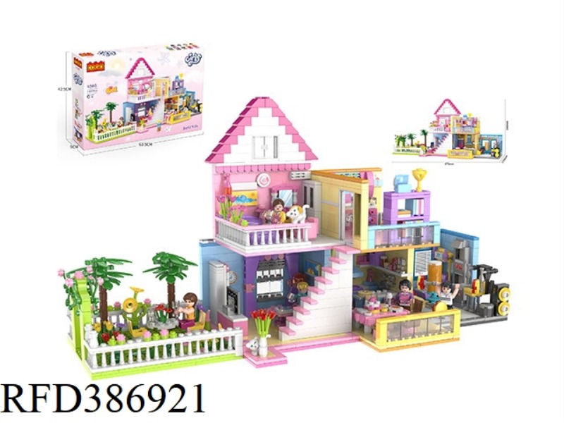CHILDREN SERIES/PLAY HOUSE 6 IN 1 /1422PCS