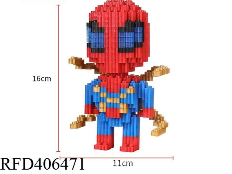 IRON SPIDER-MAN (SMALL BOX OF SMALL PARTICLES ASSEMBLED BUILDING BLOCKS) 704PCS