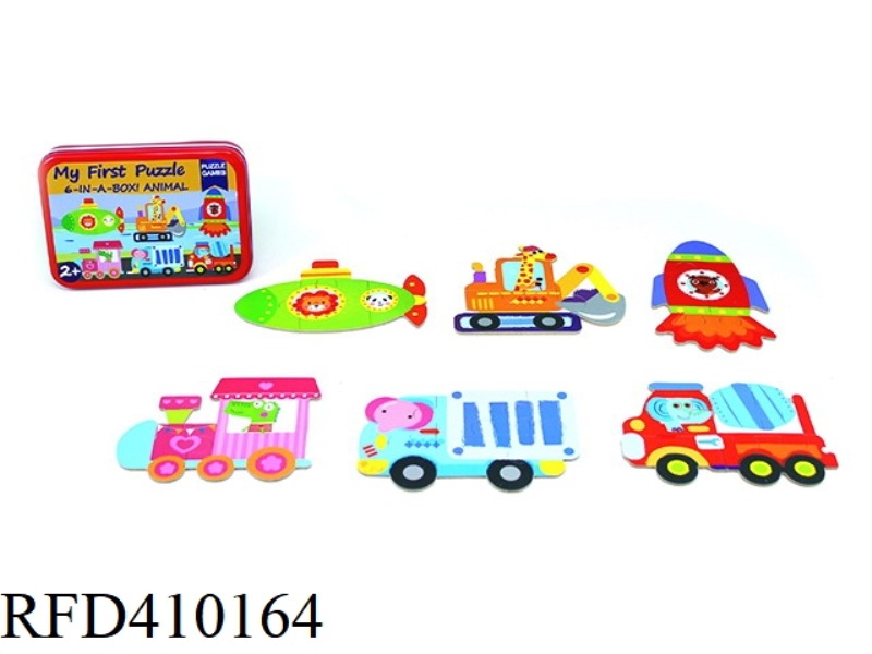 CARTOON CAR SIX IN ONE PUZZLE