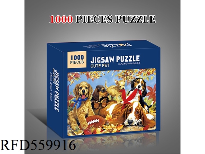 1000 PIECES OF DOG ANIMAL PUZZLE