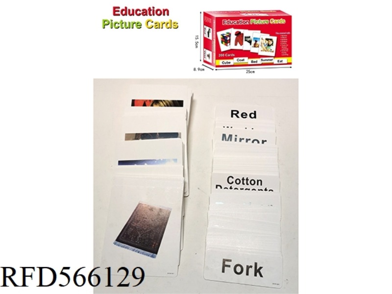 ENGLISH EDUCATION PICTURE CARDS