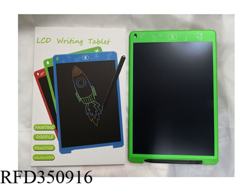 LCD COLOR SCREEN CHILDREN'S HANDWRITING BOARD 12 INCHES (WITH SCREEN LOCK)