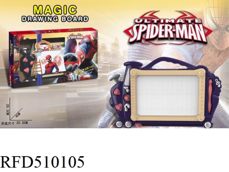 SPIDER-MAN LOCOMOTIVE MAGNETIC BLACK AND WHITE WRITING PAD