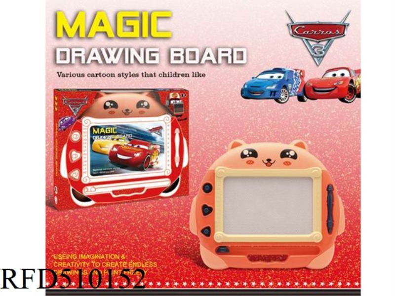 CARS STORY FOX MAGNETIC BLACK AND WHITE WRITING PAD