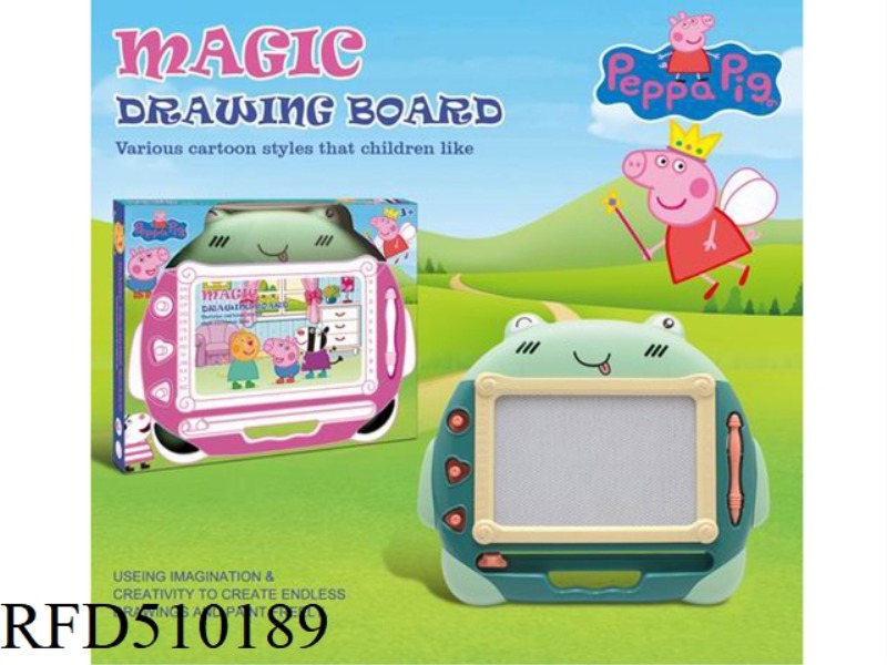 PEPPA PIG FROG MAGNETIC BLACK AND WHITE WRITING PAD