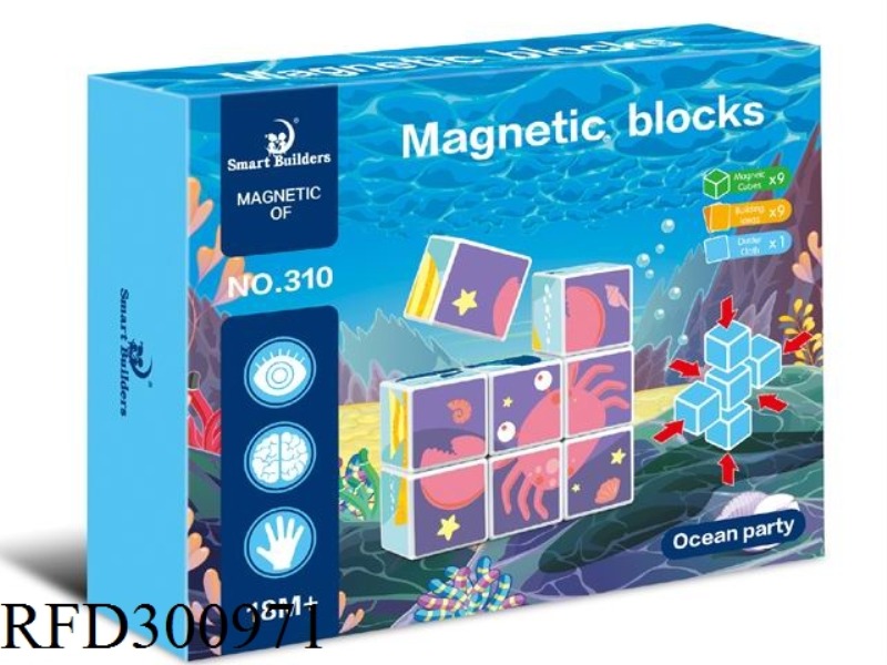 MARINE MAGNETIC BLOCK(9 PCS)