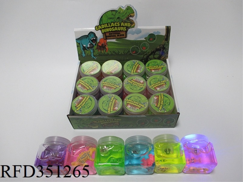 FLASH CRYSTAL MUD WITH DINOSAURS