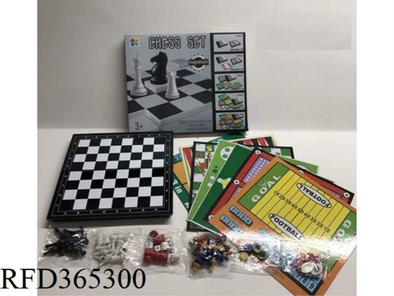 MAGNETIC 9 IN 1 CHESS BOX