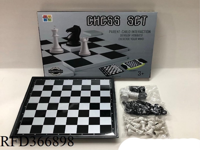 MAGNETIC 2 IN 1 CHESS BOX
