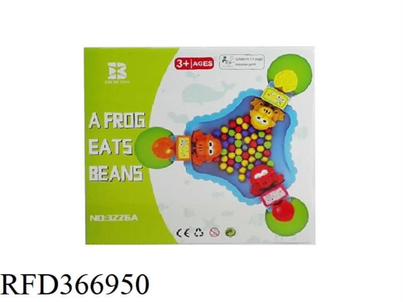 FROG EATS BEANS ENGLISH VERSION (3 TRAYS OF 24 BEANS)