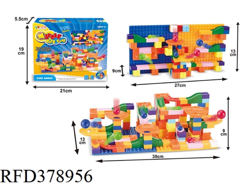 2 AND 1 PUZZLE SLIDE BLOCKS (172PCS)