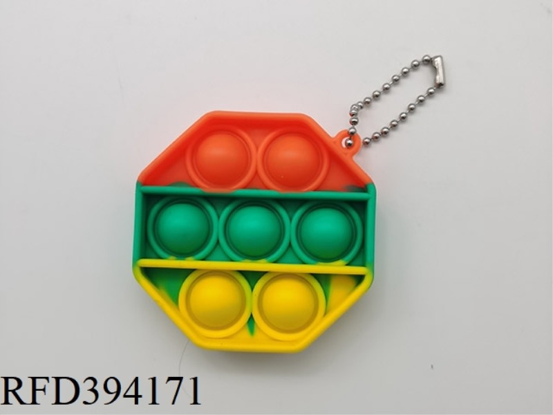 RODENT PIONEER (SMALL OCTAGONAL RAINBOW WITH KEYCHAIN) 14G