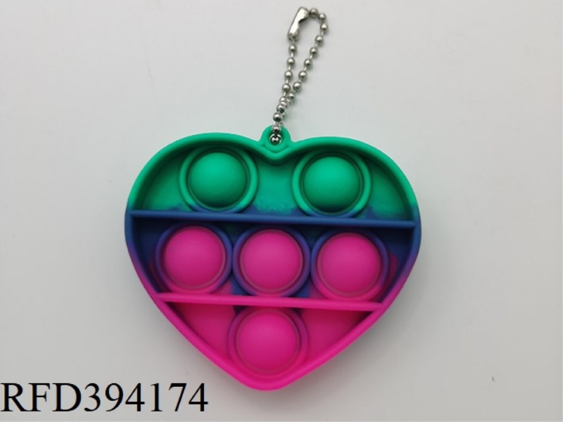 RODENT PIONEER (SMALL HEART-SHAPED RAINBOW WITH KEYCHAIN) 14G