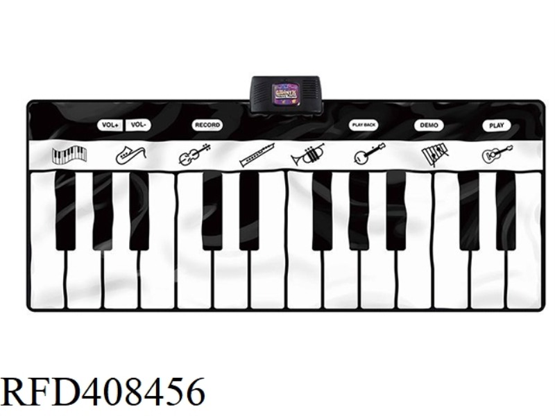 24-KEY ELECTRONIC PIANO DANCING MAT (BLACK AND WHITE)