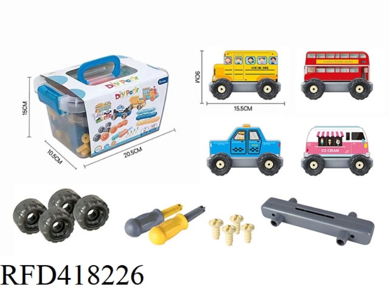 PUZZLE DISASSEMBLY TRUCK (4 PCS IN 1 BOX)