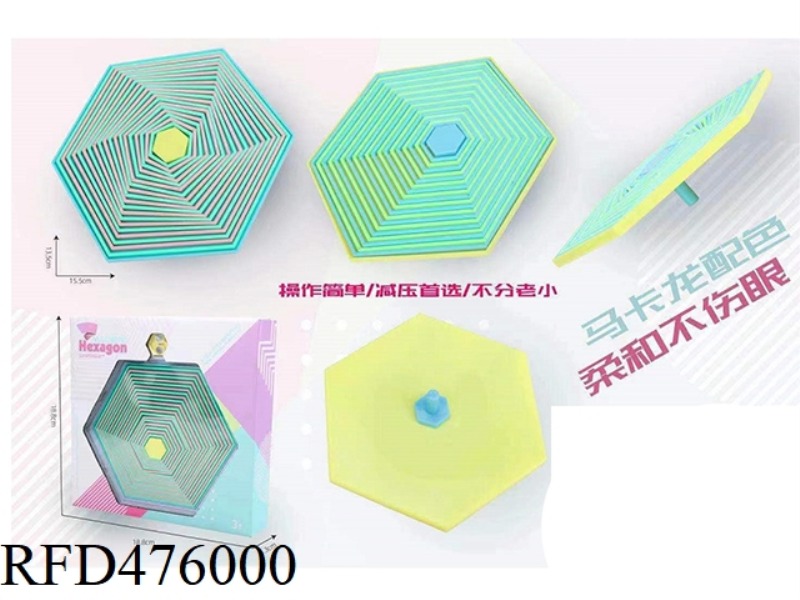 DECOMPRESSION CREATIVE MAGNET HEXAGON (BLUE, YELLOW, GREEN) 3 COLORS MIXED
