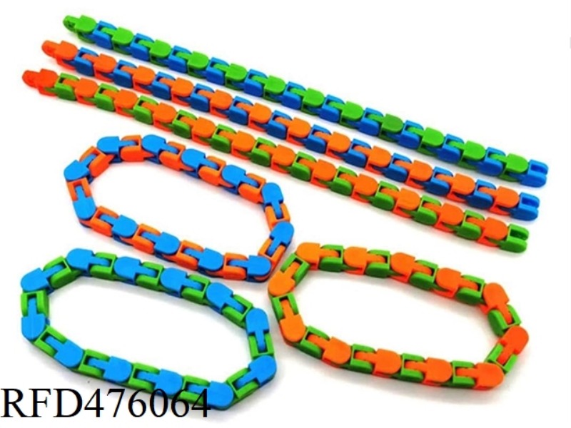 DECOMPRESSION 24-SECTION CHAIN (ORANGE BLUE + BLUE GREEN + ORANGE GREEN) 3 COLORS MIXED