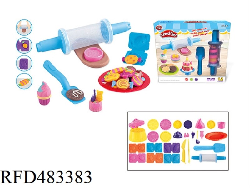 ROLLING PIN PLUS BISCUIT CANDY COLOR MUD SERIES