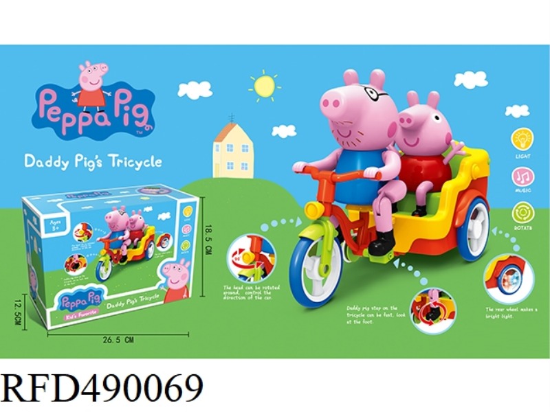 ENGLISH VERSION OF THE TRICYCLE (LIGHT, MUSIC) OF THE ELECTRIC PIG FATHER