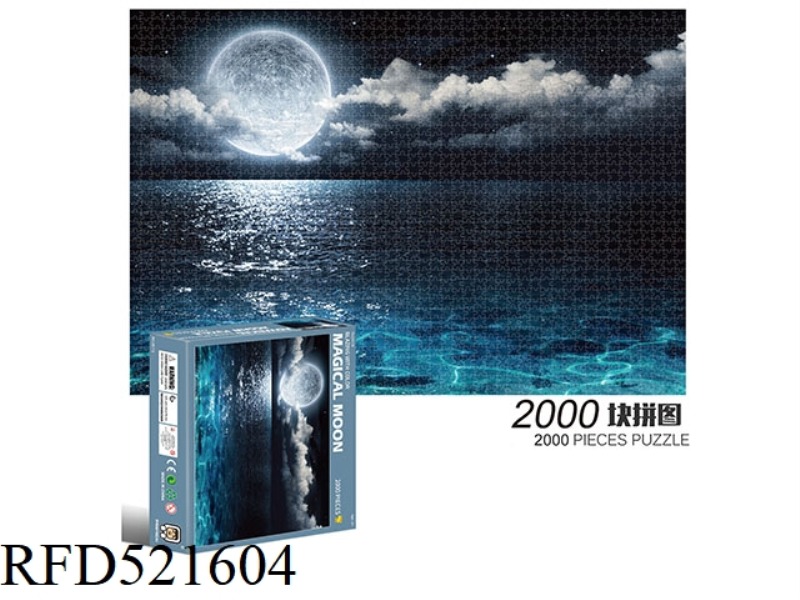 2000 square puzzles-Magic Moon