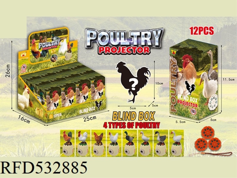 POULTRY BLIND BOX SERIES (12 / BOX)