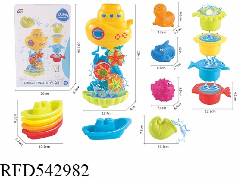 BATHROOM WATER PLAY SET (MAIN BODY WITH SUCTION CUP)